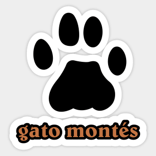 gato montes Sticker